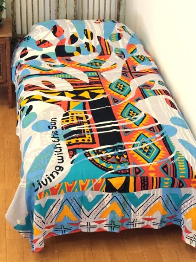 【Pre-order】 ☼ African totem tree fabric ☼ (three-color) - Items for Display - Cotton & Hemp Multicolor