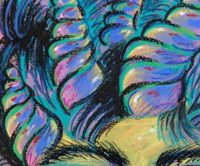 女の子の肖像画。オリジナルの絵。オリジナルアート。紙にオイル