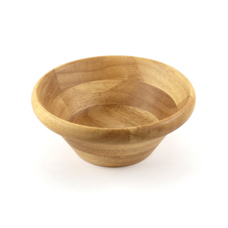 |巧木| 木製凹底沙拉碗II/木碗/湯碗/餐碗/凹底碗/橡膠木 - 碗 - 木頭 咖啡色