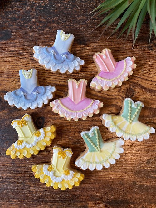 sai-art-cookies 3 袋套 有機糖霜餅乾 衣装 ballet