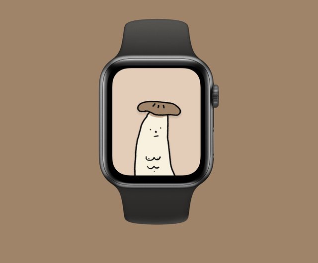 Apple Watch Wallpaper Decor Digital Painting Mushroom Man Get 3 Photo Shop Be Bear Boy Gadgets Pinkoi