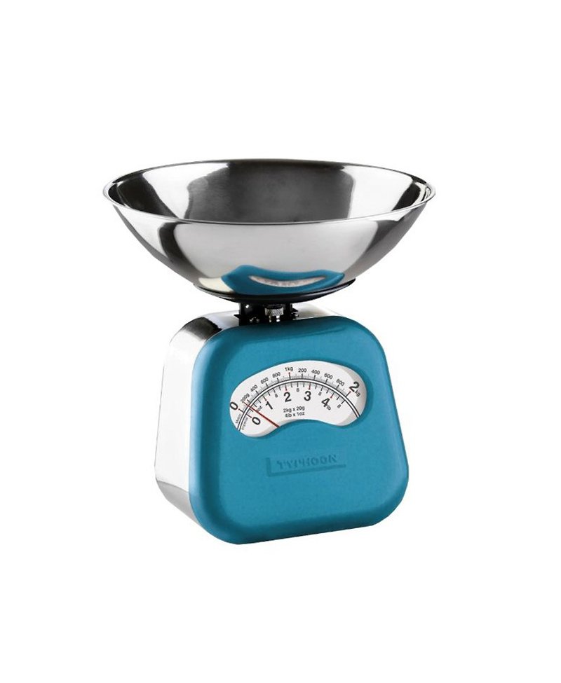 British Rayware industrial wind retro NOVO arc shape 2 kg kitchen mechanical scale (blue) - Other - Other Metals Blue