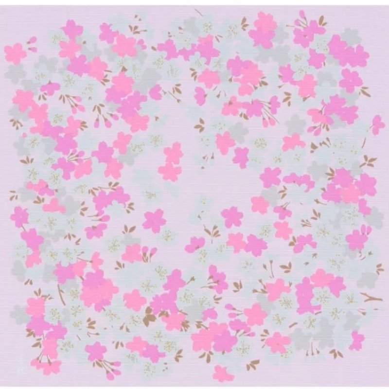 京都風呂敷包巾-宇野千代 二四巾-櫻園(粉) - 擺飾/家飾品 - 棉．麻 