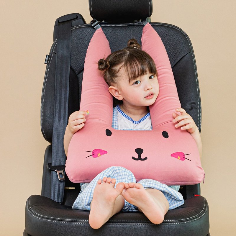 Kangaruru【Children's Car Pillow】Korean Kangaroo Baby-Car Pillow Seat Belt Pillow - Kids' Toys - Cotton & Hemp 