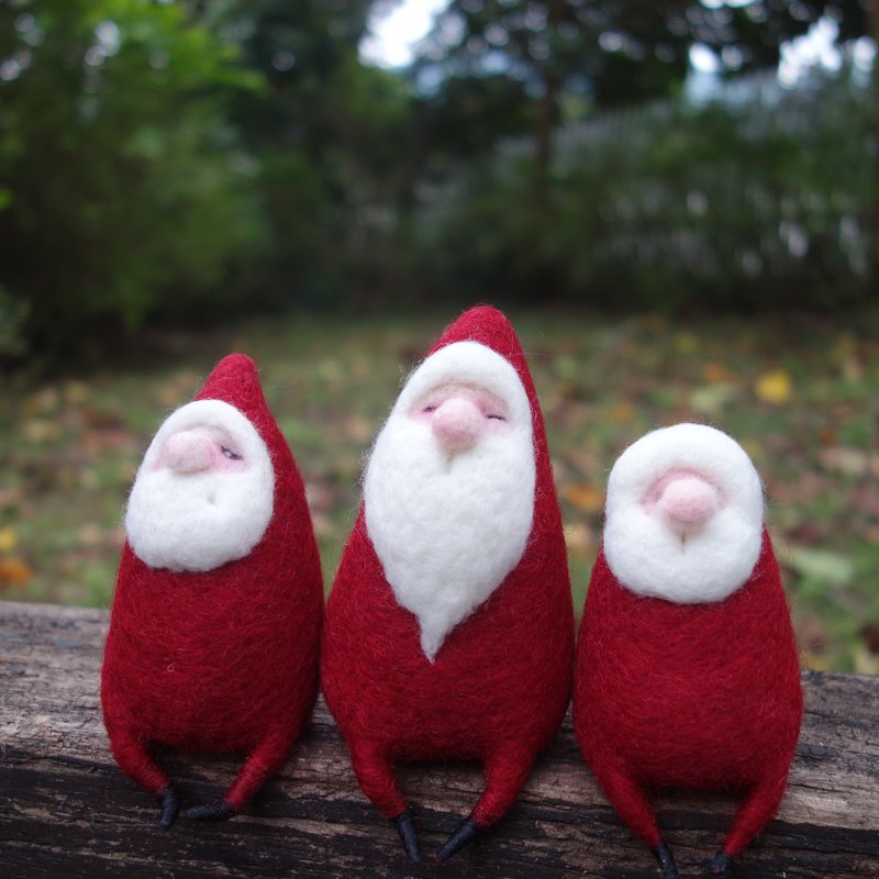 【羊毛氈體驗】聖誕老人來報到—經典 紅帽場 - 編織/羊毛氈/縫紉 - 羊毛 