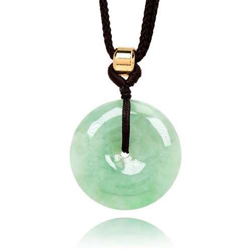 正佳珠寶 Gemsrich Jewelry 【正佳珠寶】 翡翠 芙蓉種滿綠平安扣 26.3mm 翡翠平安扣吊墜