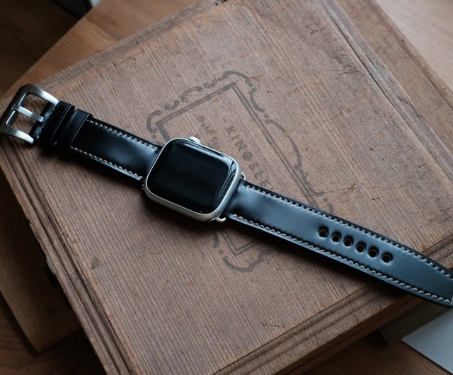 Watch strap customized new jubilee cordovan black apple watch