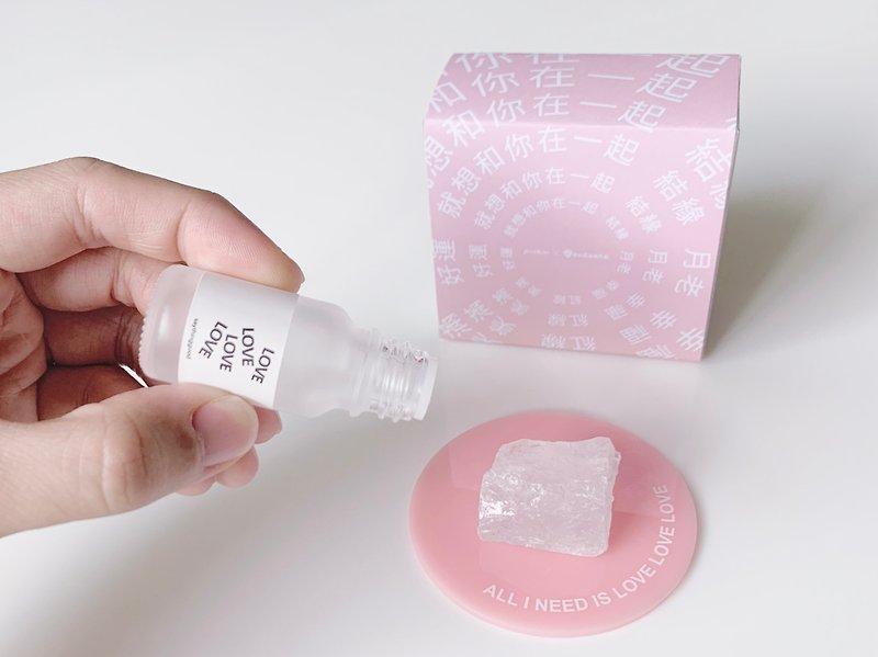 Valentine's Day Gift Taipei Xiahai City God Temple Co-branded - LOVE Crystal Diffuser Group Fruity Fragrance - Other - Crystal Pink