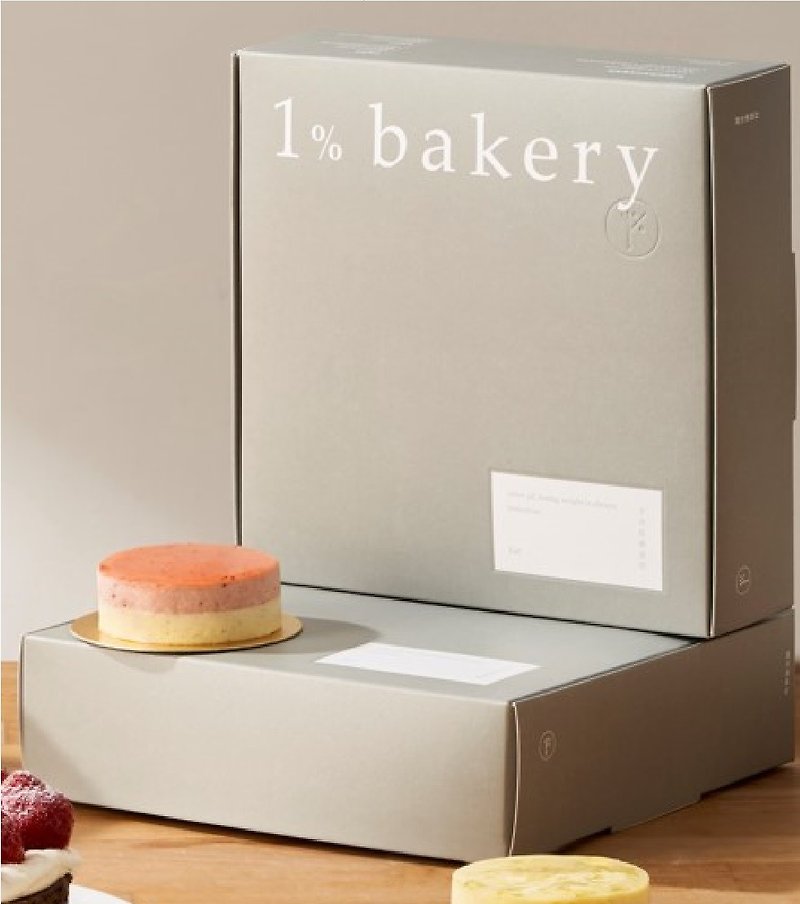 【1%bakery草莓季限定】2.5吋重乳酪蛋糕四入組