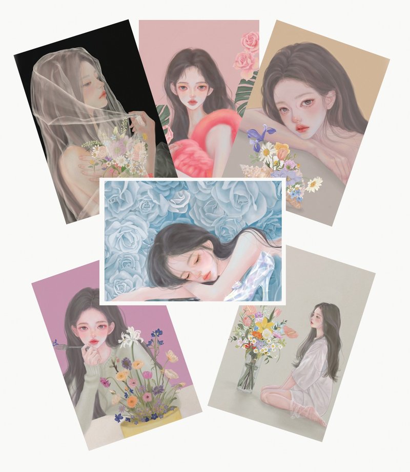 花染。 - 心意卡/卡片 - 紙 多色