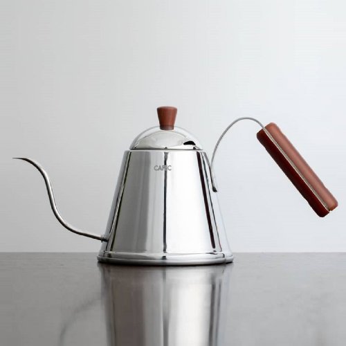 CAFEC 日本手沖咖啡器具 日本CAFEC Tsubame木柄細口手沖壺1L