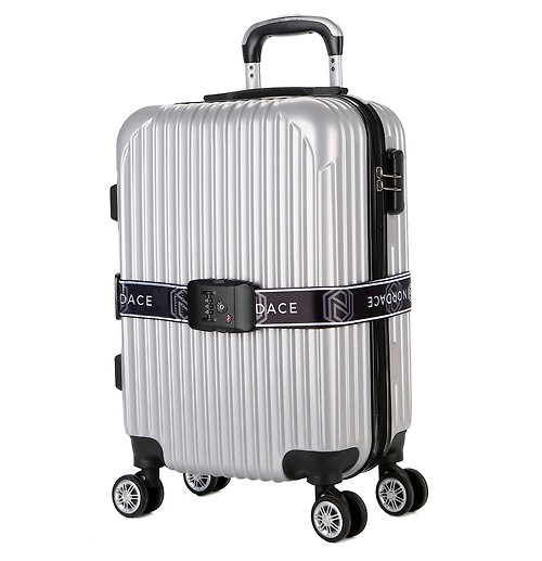 Nordace 【外遊法寶 】TSA海關鎖行李箱束帶-雙色可選-黑色|行李帶