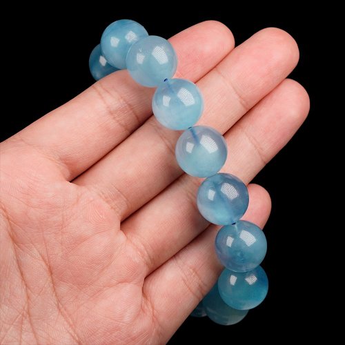 Zhengjia Jewelry] アクアマリン トップキャッツアイ アクア