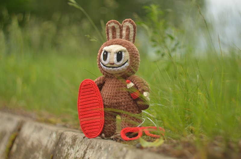 Labubu Smiling Bunny CROCHET PATTERN, Creepy Cute Monster Rabbit Toy - 線上教學/教學影片 - 其他材質 