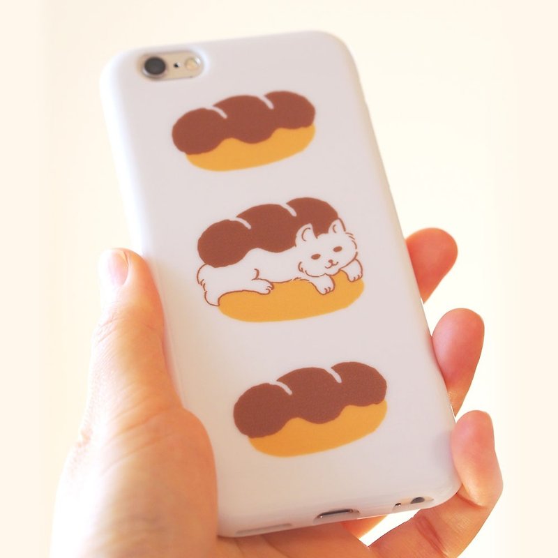 Plastic android phone case - Cat Sandwich - - Phone Cases - Plastic White