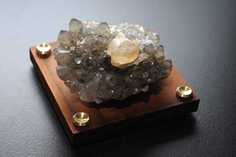 茶水晶簇 煙晶/ 墨晶/ 礦石/靈修/開運/招財/破煞/防小人 - 擺飾/家飾品 - 水晶 