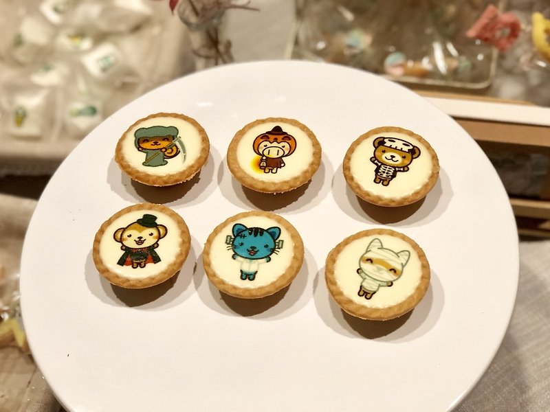 [Halloween limited] cute animal Halloween party cheese tower - เค้กและของหวาน - อาหารสด 