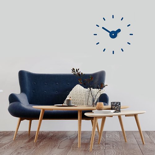 ontime On-Time Wall Clock Peel and Stick V1M Jean Blue 48-60 Cm.
