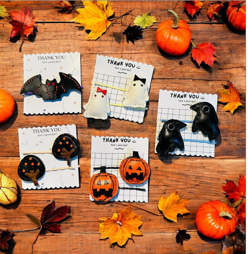 Halloween Hair Clip - 髮夾/髮圈 - 真皮 
