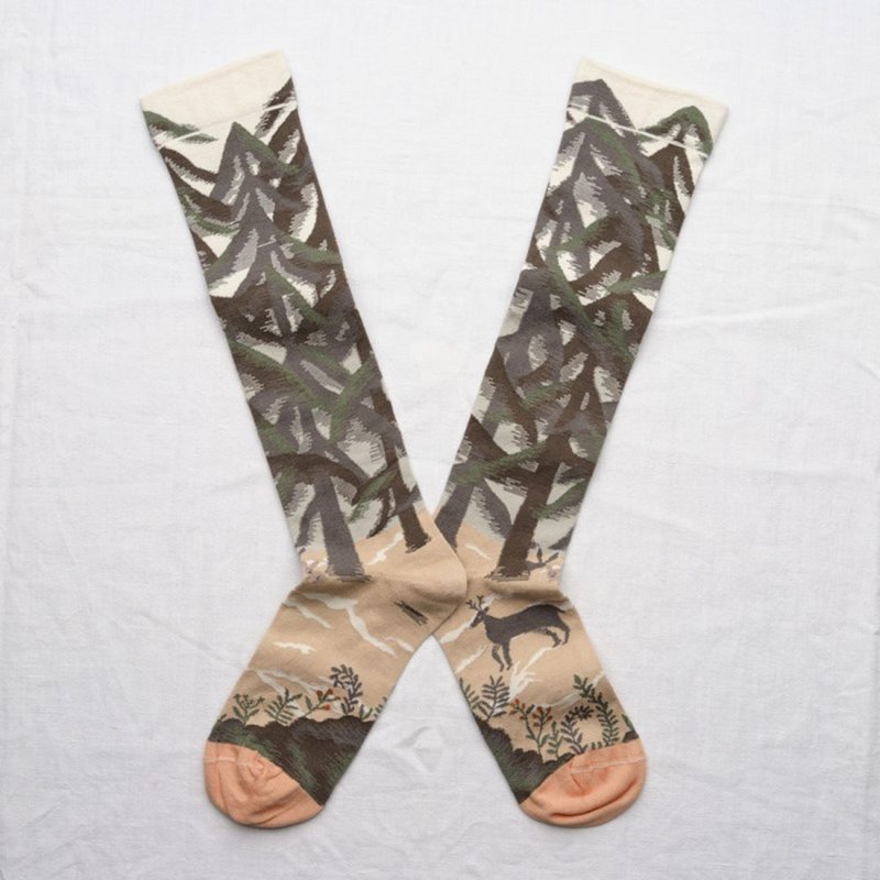 French Stockings-Enchanted Black Forest - Socks - Cotton & Hemp 