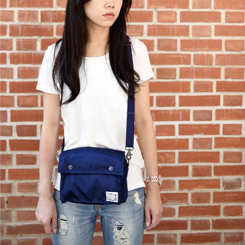 Boeffies Fantastic Lightweight Classic Small Side Crossbody Bag-Navy Blue Shoulder bag - Messenger Bags & Sling Bags - Polyester Blue