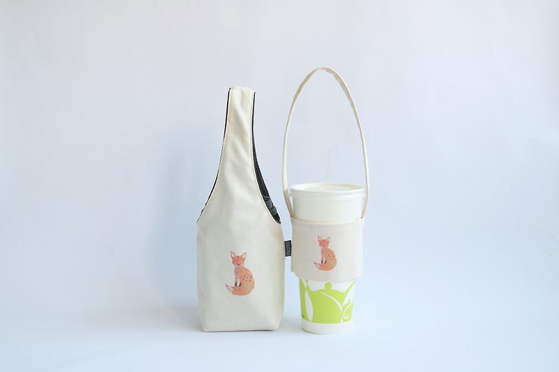 MaryWil Beverage Bag Bag Set - Large and Small - ถุงใส่กระติกนำ้ - ผ้าฝ้าย/ผ้าลินิน หลากหลายสี