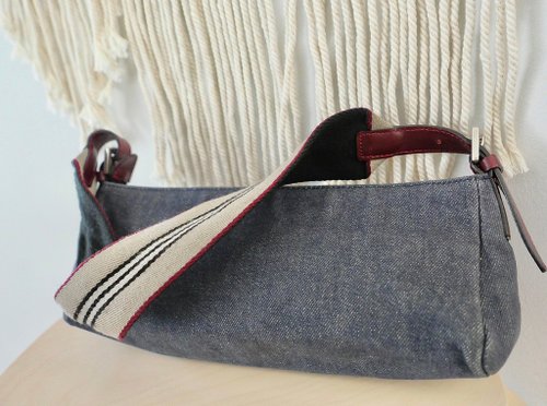 【関税&送料込】Burberry Embroidered Denim Shopping Bag Burberry Denim Tote Bag