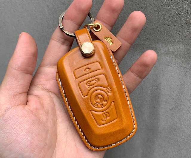 7 COLORS Whiskey Shell Cordovan Leather Key Case 
