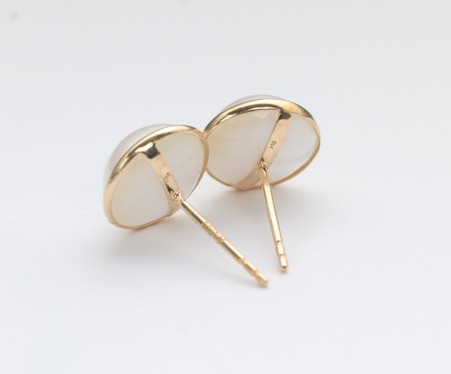 18Kマベイパールピアスピアス（パール9mm） - ショップ CHARIS GRACE