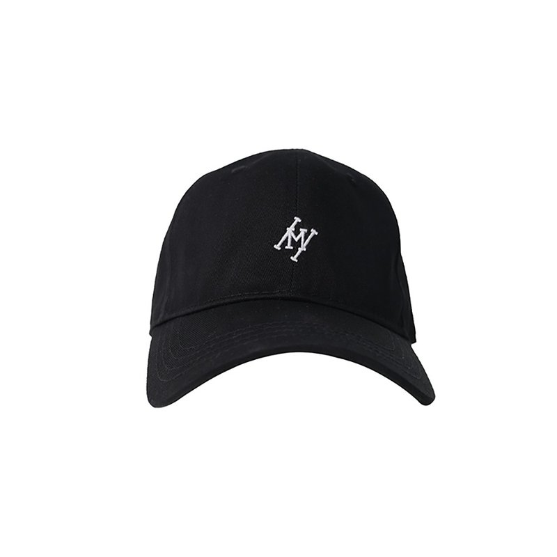 MOKACME 2022SS original street fashion brand hip LOGO embroidery curved brim cap peaked cap men and women with the same style - Hats & Caps - Polyester Black