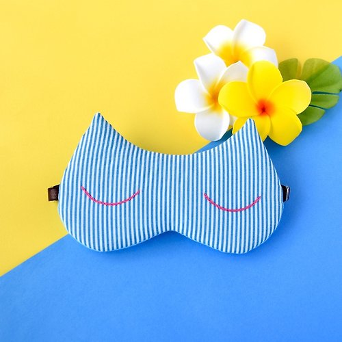 日本眼罩專賣店 upgrand Summer Cat 眼罩 |有附收納袋|生日|結婚|畢業