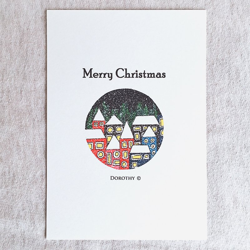クリスマスのはがき -  M7 - カード・はがき - 紙 多色