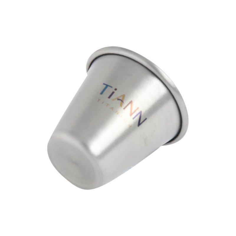 pure Titanium mini cup 20ml - Bar Glasses & Drinkware - Other Metals Silver