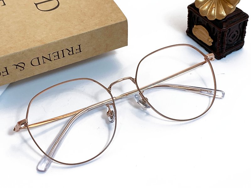 Glasses. Round frame. Titanium. Versatile choice. Designer - Glasses & Frames - Other Metals Black