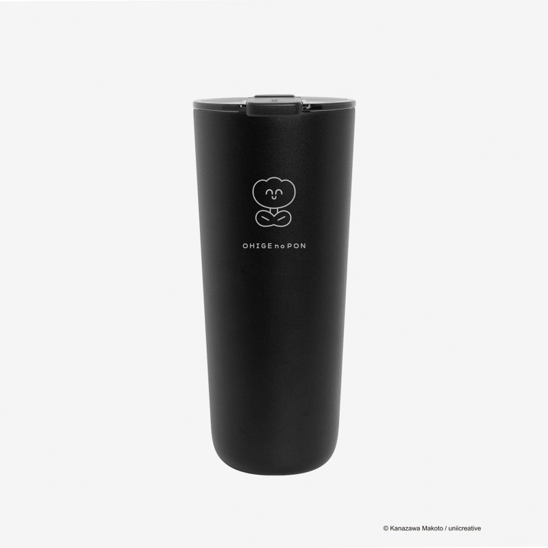 iN Z 飲料杯 - 胡子碰碰小花款 - 水瓶/水壺 - 不鏽鋼 黑色