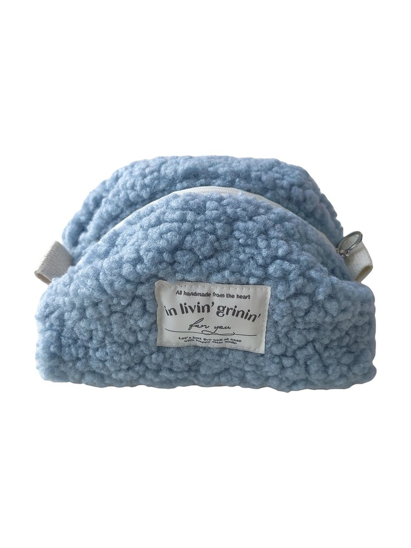 coloring dumble M_ash blue - Toiletry Bags & Pouches - Other Man-Made Fibers Blue