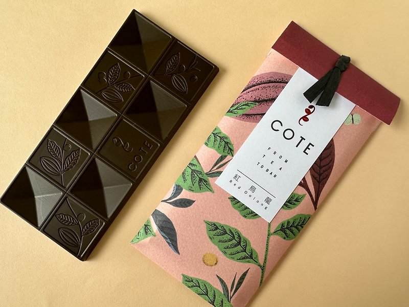 【COTE Tea Chocolate】Taiwan Tea_Red Oolong - Chocolate - Fresh Ingredients 