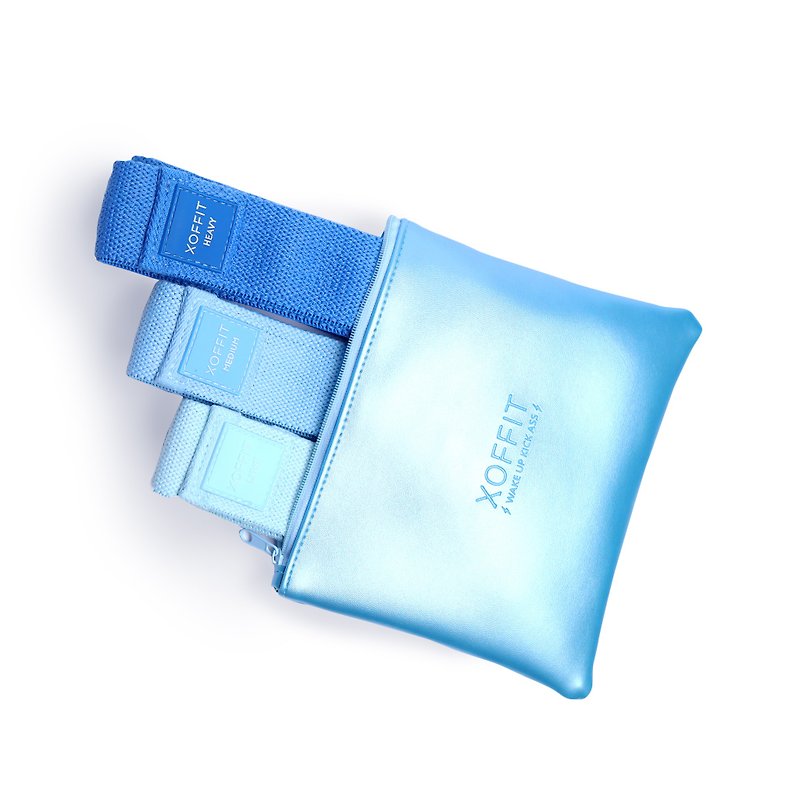 【XOFFIT】Honey hip circle LIGHT novice sports pink blue at home - Fitness Equipment - Polyester 