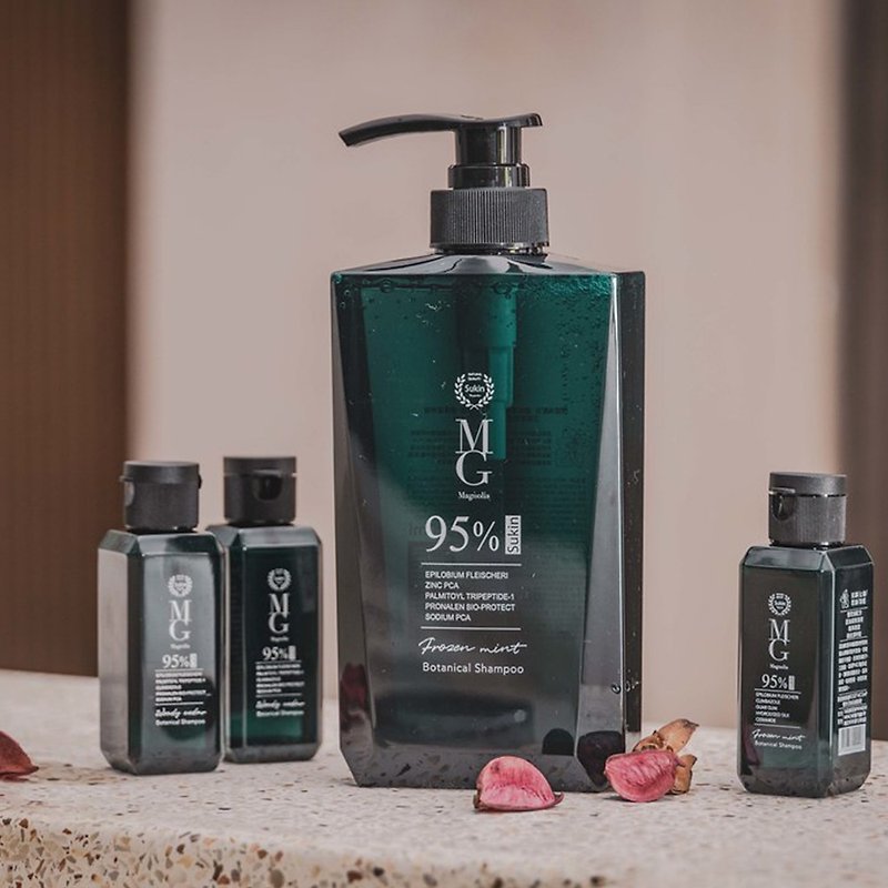 【MG瑪格諾莉雅】95%天然植萃歐盟香氛低敏涼感洗髮精500ml二件組 - 洗髮精/餅/皂 - 濃縮/萃取物 