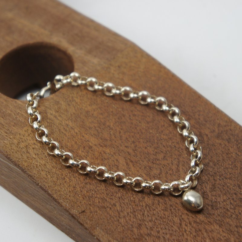 【】 If the simple beads bracelet - Bracelets - Other Metals Gray