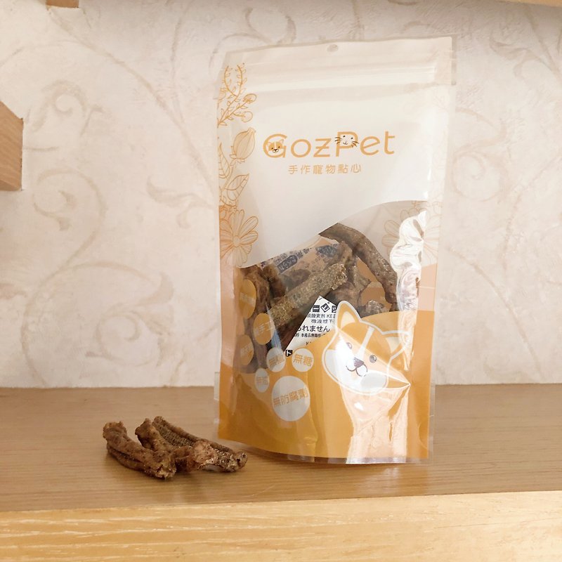 【GozPet菓子舖】雞肉脆脆條-黑芝麻(包) 50g - 寵物零食/肉乾 - 新鮮食材 