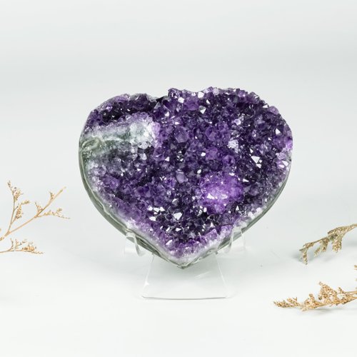 石之王 King Stones - 水晶天然石飾品、原礦 ESP 烏拉圭紫晶愛心 1630492 開運小物紫水晶 小資族輕鬆入