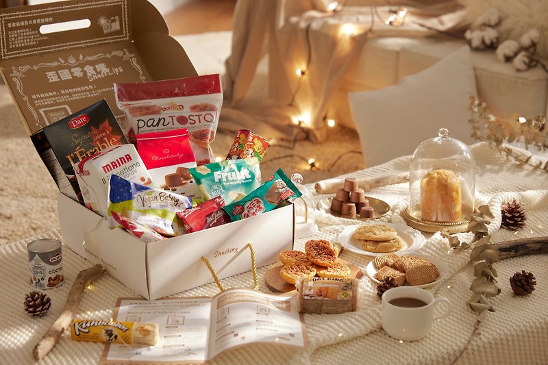 [Fast Shipping] World Snack Box Waiguo Snacks Mouth Music Box 8 Countries or More / 10 Types - ขนมคบเคี้ยว - อาหารสด สีกากี