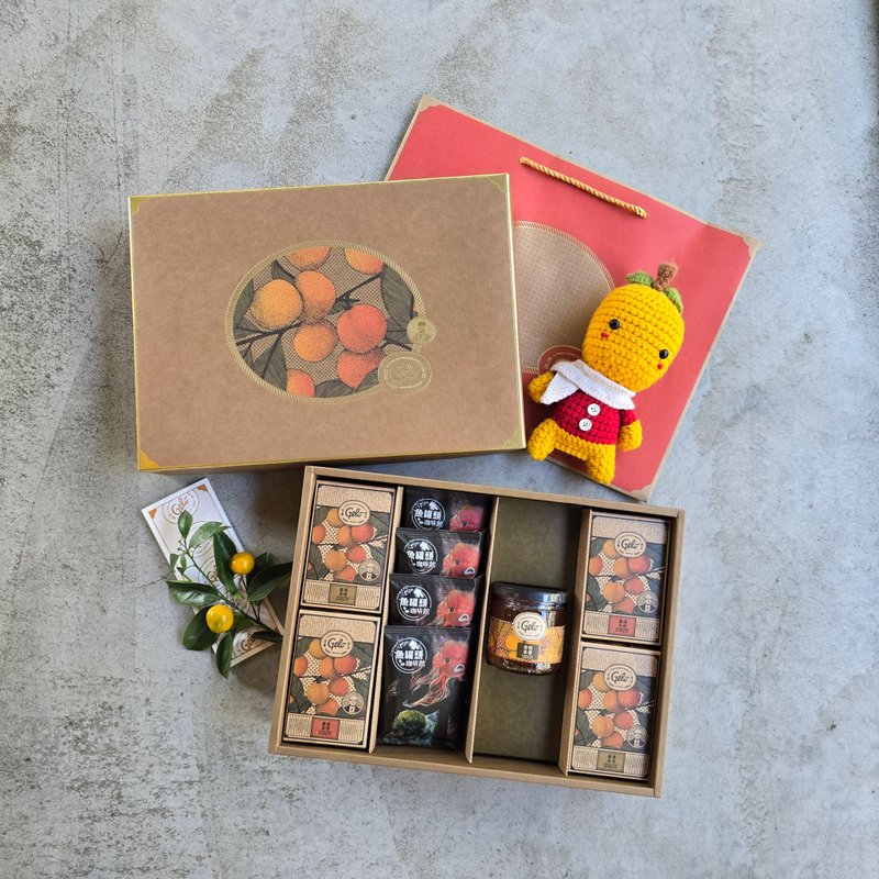 New Year Ju Feng gift box L29 (kumquat series + coffee bag/kumquat jam + optional combination) - with carrying bag - Cake & Desserts - Fresh Ingredients 