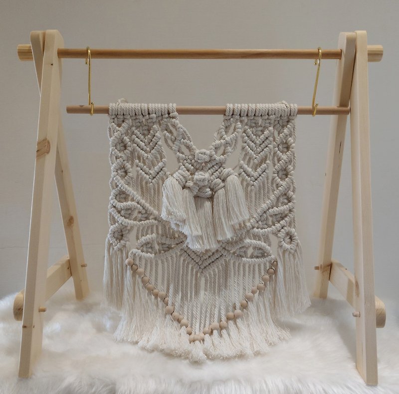 マクラメ無垢材テーブルトップAフレーム織りフレーム - 編み物/刺繍/羊毛フェルト/裁縫 - 木製 
