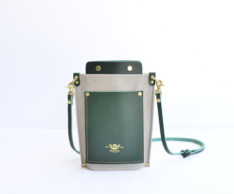 高質感造型小廢包 - 側背包/斜背包 - 棉．麻 