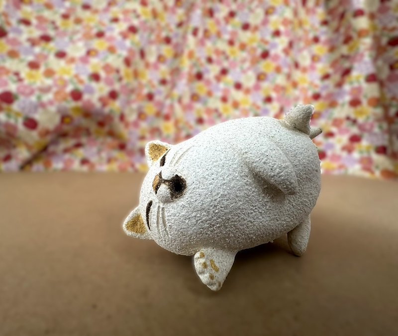 Perfect Baby Meow Healing Goods Taiwan Designed and Created Small Pottery Meow Series - Fandudu - ของวางตกแต่ง - ดินเผา 