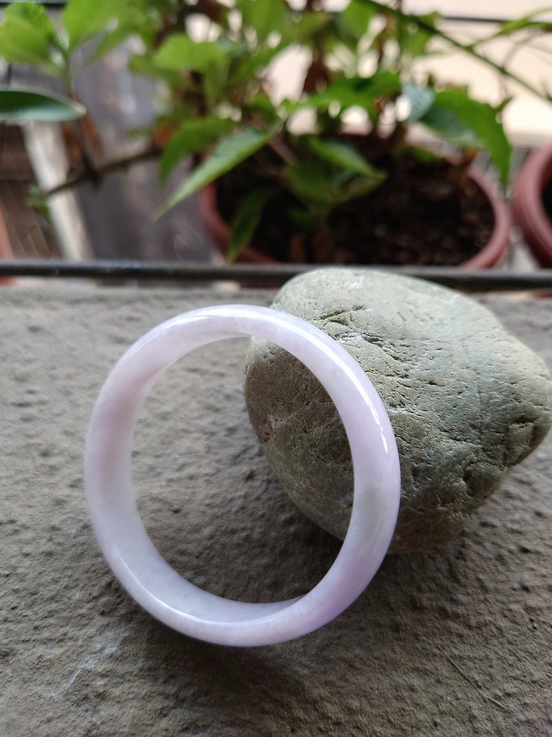 Original Miss feng-natural violet (thin strip) jade bracelet - สร้อยข้อมือ - หยก 