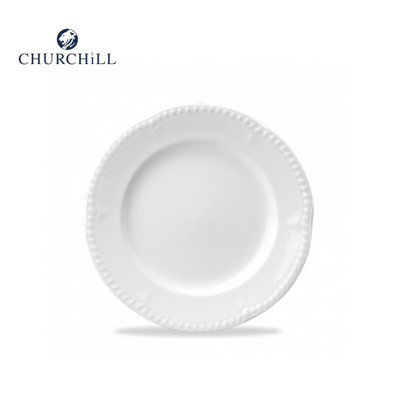 Churchill Buckingham白金漢系列21.5cm沙拉餐盤 (8.5吋) - 盤子/餐盤/盤架 - 陶 白色