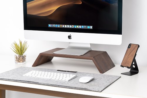 Oakywood iMac支架 優質顯示器支架 男朋友生日禮物 顯示器台 電腦支架